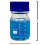 100ml Borosilicate Glass Media Storage Bottles (4-Pack)