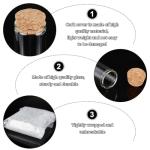 10 Pack 80ml Glass Test Tubes with Cork Stoppers