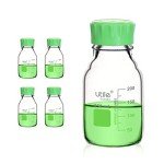 Borosilicate Glass Media Bottles with Screw Caps