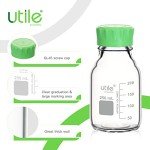 Borosilicate Glass Media Bottles with Screw Caps