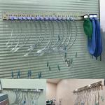 Stainless Steel Wall Rack for Endotracheal Tubes