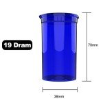 19 Dram Child Resistant Plastic Vial Bottles - 225 Count