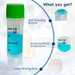 CryoKING 1.0ml Sterile Cryogenic Vials - 25 Pack