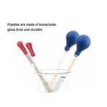 4pcs Thick Glass Graduated Pipettes with Caps