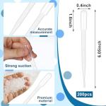 200 PCS Disposable 3ml Plastic Pipettes for Labs