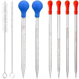 6-Pack Glass Pipettes, 10ml to 0.5ml