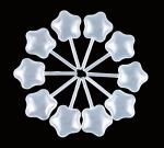 50pcs Clear Star Shape 4ml Plastic Pipettes