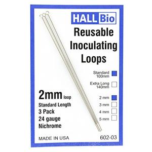 2mm x 100mm Reusable Inoculating Loops (3 Pack)