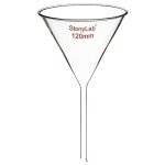 Stonylab Heavy Wall Glass Funnel - 120mm Diameter