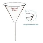 Stonylab Heavy Wall Glass Funnel - 120mm Diameter