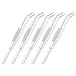 Stainless Steel Curved Tweezers - 5 Pack