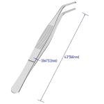 Stainless Steel Curved Tweezers - 5 Pack