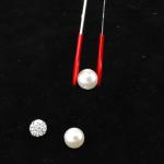 Rubber Tipped Precision Tweezers Set, 2 Pcs