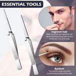 Minatee 3-Piece Reverse Locking Tweezers Set