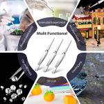 Minatee 3-Piece Reverse Locking Tweezers Set