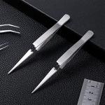 Minatee 3-Piece Reverse Locking Tweezers Set