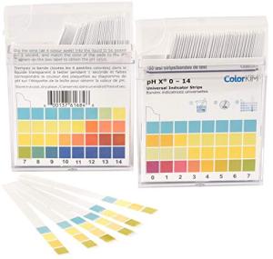 Premium pH Strips, 0-14 Scale, 100 Count