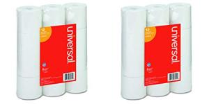 Universal Adding Machine/Calculator Roll, White, 2-Pack