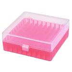 Centrifuge Tube Storage Box for 100 Tubes, Red