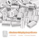 Wire Rope Cable Thimble Kit - 150 Pieces