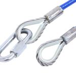 25Pcs M8 Galvanized Steel Wire Rope Thimbles