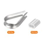 Wire Rope Cable Thimble Kit - 150 Pieces