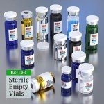 Ks-Tek Sterile Empty Vials with Injection Port - 10PCS