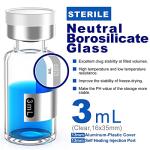 Sterile 3mL Vial with Butyl Rubber Stopper (8-Pack)