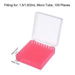 Centrifuge Tube Storage Box for 100 Tubes, Red