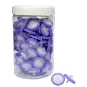 25mm PVDF Syringe Filters, 0.22µm Pore Size, Pack of 100