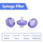 PVDF Syringe Filters 0.22um - Pack of 100