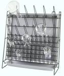 Glassware Drying Rack with 90 Vinyl-Coated Pegs
