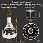 4pcs Carbon Film Rotary Taper Potentiometers 1K