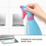 Stainless Steel Wall-Mounted Spray Bottle Holder Set
