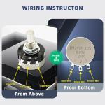 4pcs Carbon Film Rotary Taper Potentiometers 1K