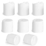 28/410 White Press Caps for Squeeze Bottles (12 Pack)