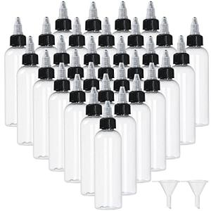 32 Pack of 2 oz Clear Squeeze Bottles
