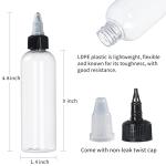 32 Pack of 2 oz Clear Squeeze Bottles
