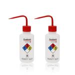 Labvida 500ml Acetone Safety Wash Bottles (2pcs)