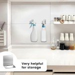 Stainless Steel Wall-Mounted Spray Bottle Holder Set