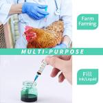 100 Pack 3ml Disposable Syringes with Needles