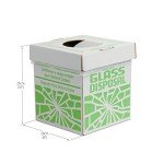 Cardboard Disposal Cartons for Glass - Pack of 6