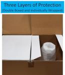 Borosilicate Glass Conical Flasks, 2000ml, Set of 2