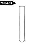 StonyLab Borosilicate Round Bottom Test Tubes (20 Pack)