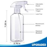 JohnBee Adjustable Spray Bottles - 16.9oz 2-Pack