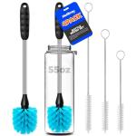 Holikme Stainless Steel Bottle Brush Cleaner Set