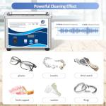 800ML Ultrasonic Jewelry Cleaner with Digital Timer