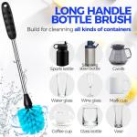 Holikme Stainless Steel Bottle Brush Cleaner Set