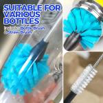 Holikme Stainless Steel Bottle Brush Cleaner Set