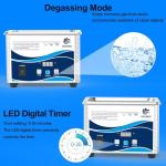 800ML Ultrasonic Jewelry Cleaner with Digital Timer